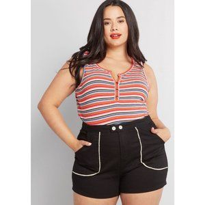 Modcloth Outlined Delight Shorts